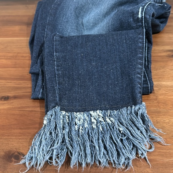 NWOT Lane Bryant firm stretch jeans with fringe hem size 20 regular - Picture 3 of 5